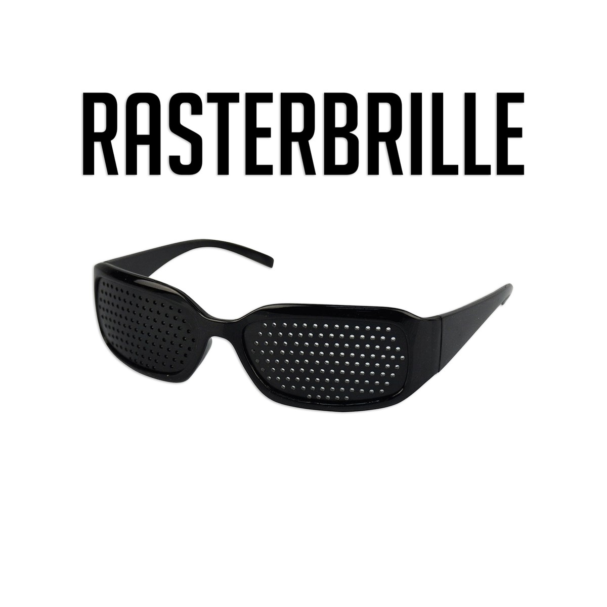 Rasterbrille Ayurveda Brille Sehkorrektur Augentraining Lochbrille Augen  breit