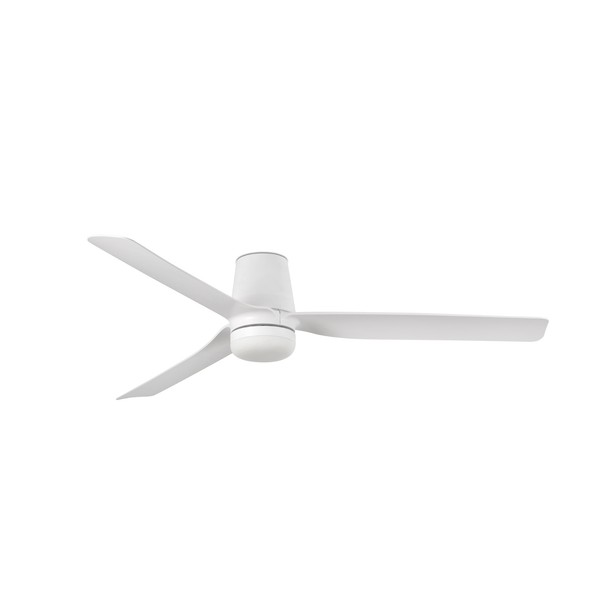 Dc Deckenventilator Mit Led Punt Tub Weiß Flach Ventilator Mit Fernbedienung-image