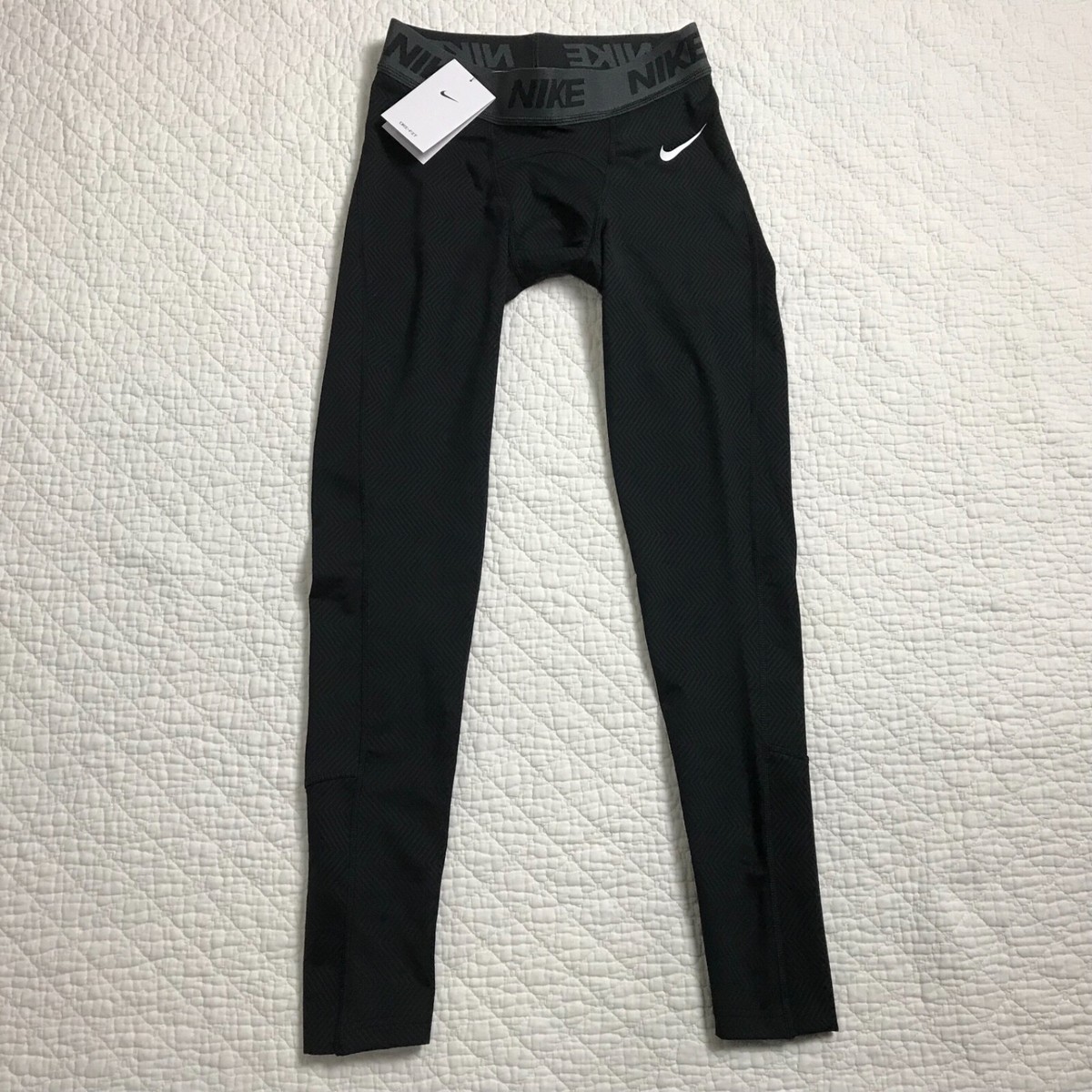 Nike Compression Training Pants Tights Men's SZ XL Black CJ0953