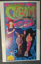 Cream Poster Saville Theatre London Excellent Quality Eric Clapton 11" X 17" !
