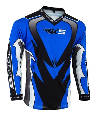 Rksports Erwachsene Motorrad Motorbike Offroad Top Grau Blau Rot
