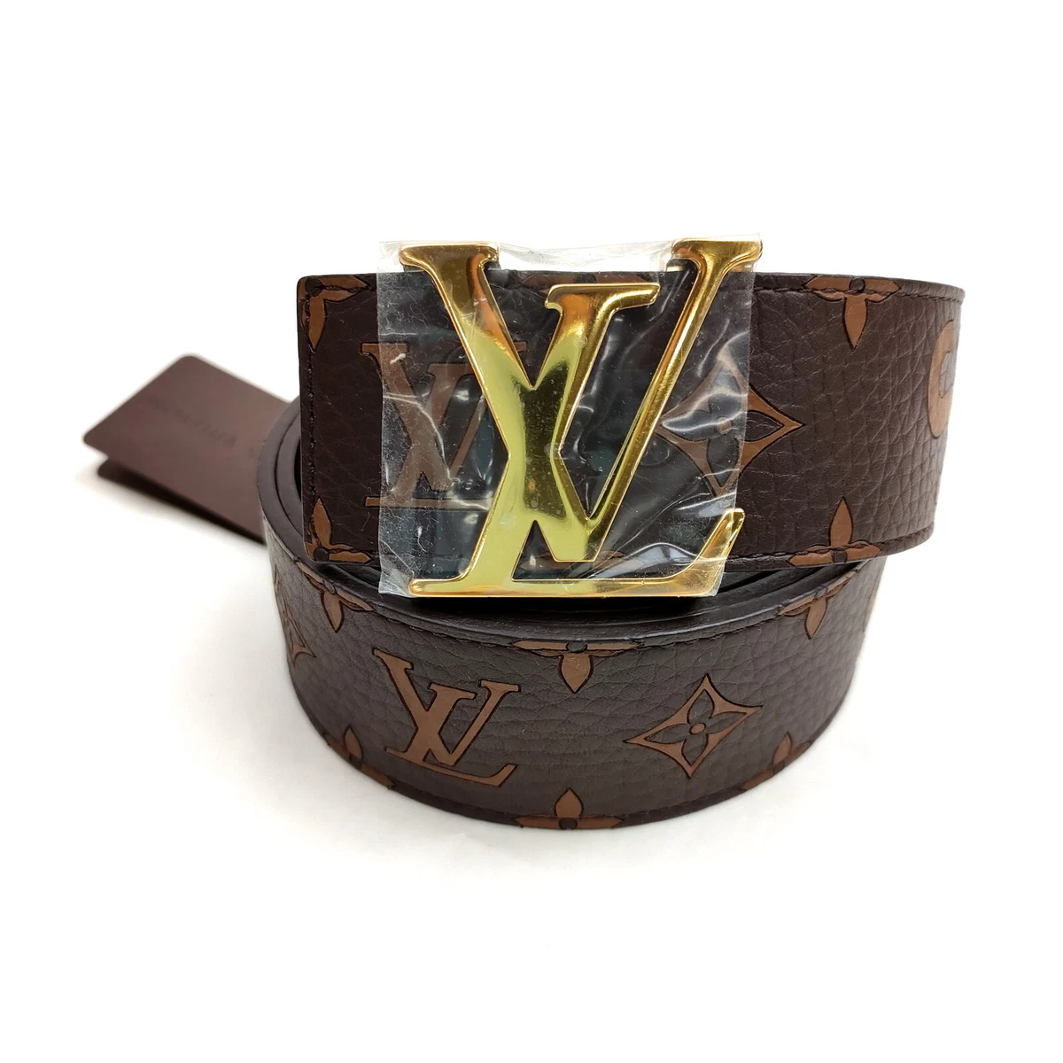 Authentic Louis Vuitton belt Brown Monogram Leather size 95/38