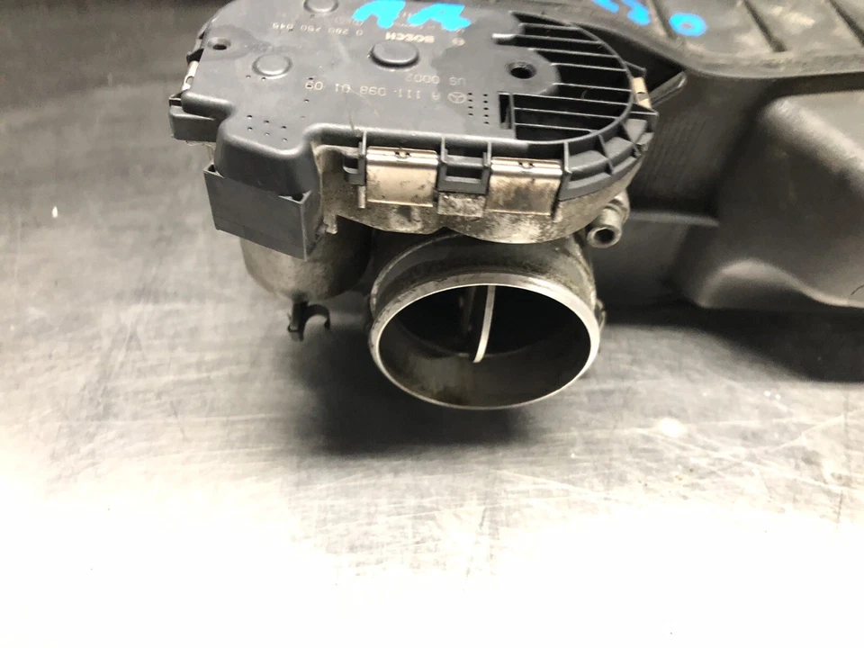 1997-2000 Mercedes Benz SLK230 Supercharger Air Intake & Throttle Body - Image 2 of 4