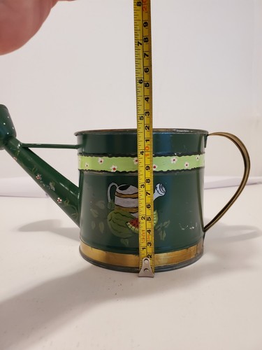 Signed 6" Hand Painted Metal Watering Can Of Watetmelons - Picture 17 of 20