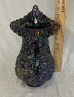 Vintage Fenton Jack In The Pulpit Singleton Bailey Poppy Show Vase Blk Amethyst