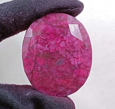 Exclusive Red Ruby Oval Shape 213.05 Ct EGL Certified Loose Gemstone SMQ