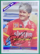 DAVID GREEN SLIM JIM NASCAR AUTOGRAPHED CARD