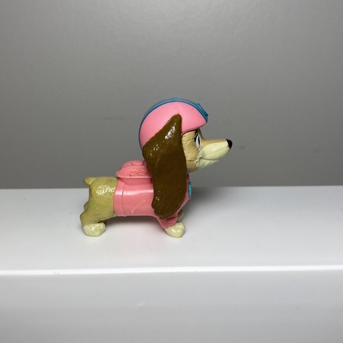 Paw Patrol The Movie Liberty Dachshund Figure Dog Puppy 2" Pink Blue Toy A1 - Picture 3 of 5