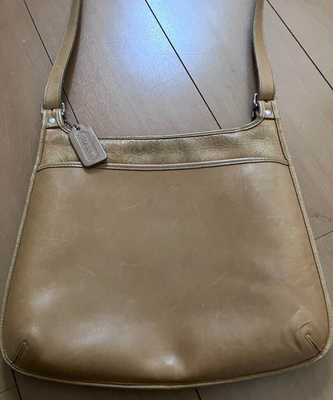 Old Coach 9146 Shoulder Bag Camel Beige Leather | eBay
