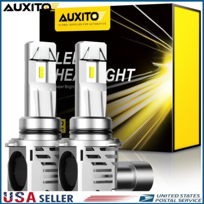 AUXITO 200W Super Bright 9006 HB4 LED Headlight Bulb Kit Low Beam 6500K Canbus E