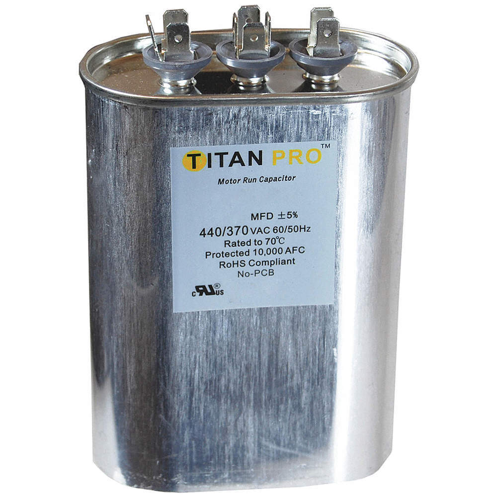 TITAN PRO TOCF7.5 Motor Run Capacitor,7.5 MFD,2 43/64 H 30D592 $4.56