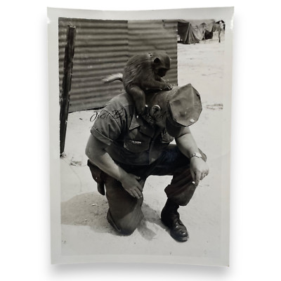 1967 Major / Lt Colonel J Harris Monkey 5x7 Photo USMC Marines Vietnam