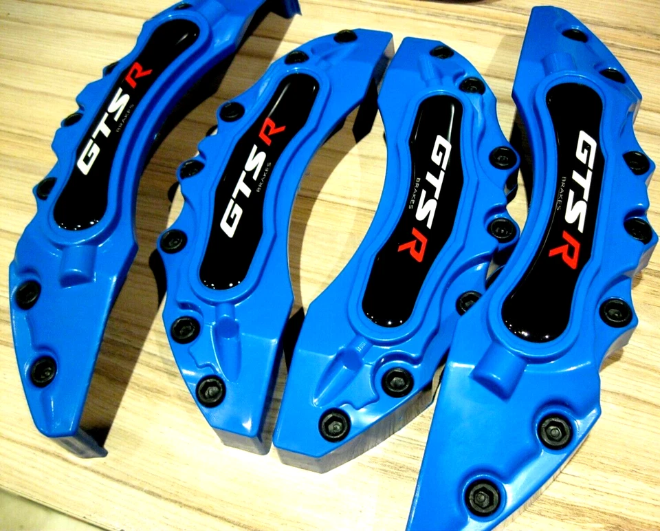 Cubierta de pinza de freno delantera trasera izquierda derecha ABS coche disco resorte kit llantas ESP T Foto 2 de 4