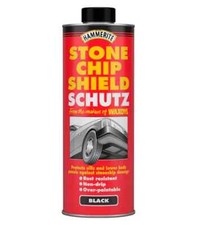 Hammerite Stone Chip Shield Moisture Rust Protection Paint Black  1L