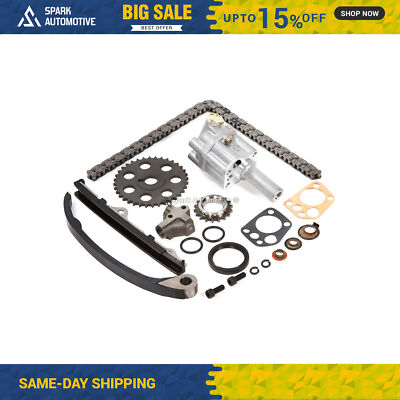 Timing Chain Kit+Oil Pump 2.4L Fits 1989-1997 Nissan KA24E 240SX - Foto 6