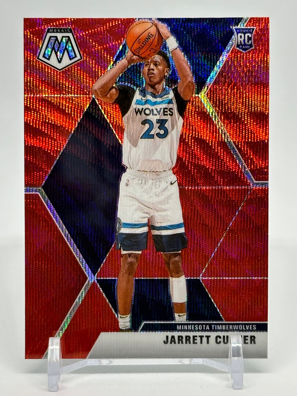 2019 Panini Mosaic #201 Jarrett Culver Rookie Red Wave Timberwolves Basketball