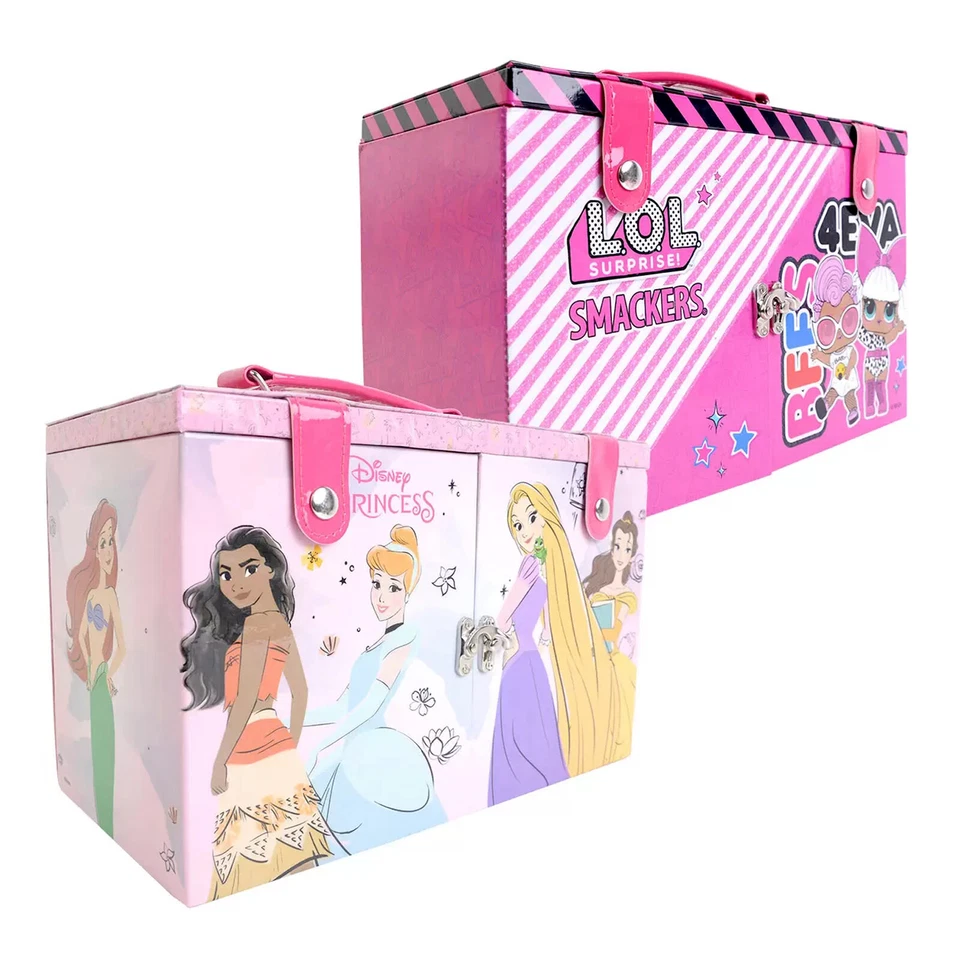 MARKWINS Beauty Make Up Case Cosmetic Station Disney Princess LOL Surprise Smackers! 3+