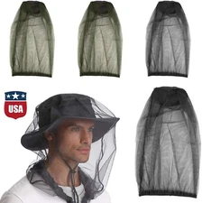 2Pcs Mosquito Insect Hat Net Bug Mesh Head Face Protect Cover Veil Insect-proof