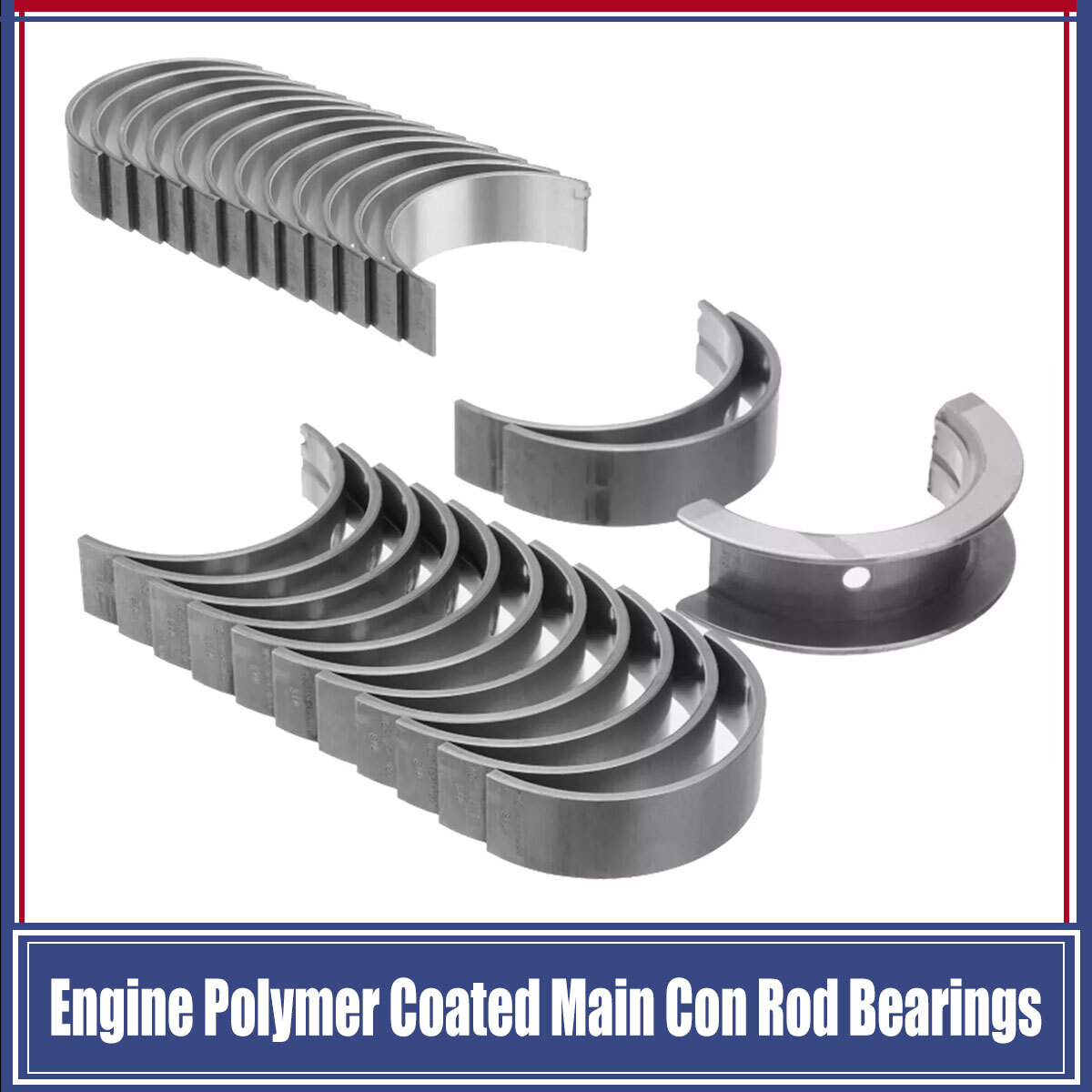 High-Performance Polymer Coated Main & Con Rod Bearings for BMW 3.0L Turbo L6 N51 N52 N54 N55 Engines  