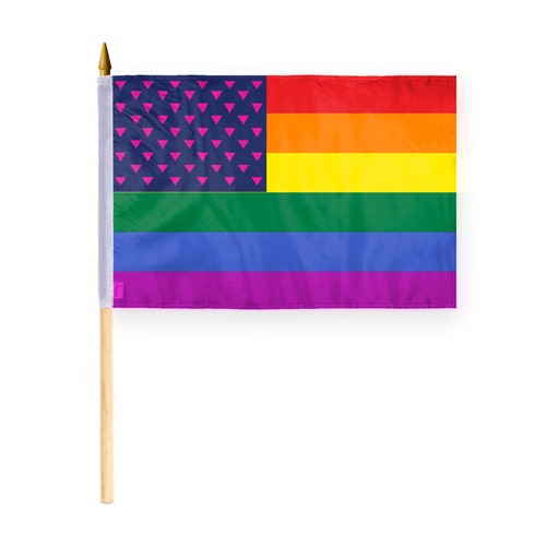 New Old Glory Dreieck Flagge-einseitig bedruckt-Messing Ösen-verblassende Farben - Bild 12 von 15