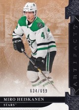2019-20 Ud Artifacts 111 Miro Heiskanen 634699 Dallas Stars 2019-20 Ud Artifacts 111 Miro Heiskanen 634699 Dallas Stars