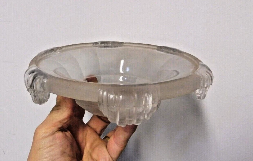 TULIPE VERRE de lustre type EZAN ideal lampe ART DECO N°2 - Photo 3/4