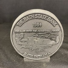 The Bath State Bank 1924 Commemorative Coin Bank Bath Indiana IN