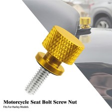 Gold Rear Fender Passenger Seat Bolt Screw Nut Set For Harley Touring Sportster