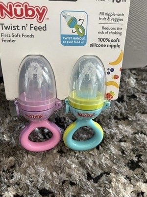 Nûby Twist n' Feed Feeder & Grip N' Sip Trainer Cup Set BPA Free Dishwasher Safe