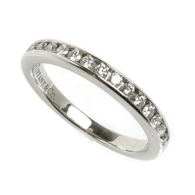 Tiffany & Co. Halbkreis Kanalfassung Ring Diamant Pt950 US#5-1/4 P0071110