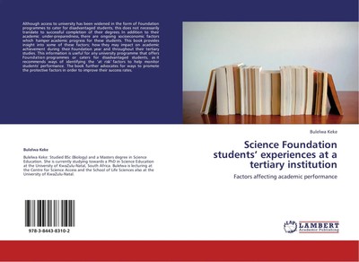 Bulelwa Keke | Science Foundation students¿ experiences at a tertiary...