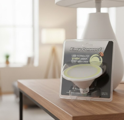 EASY Connect LED Lampe 6W Warmweiß 3000K 480 Lumen Energiesparlampe