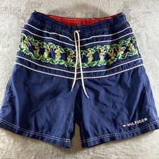 Vintage Tommy Hilfiger Hula Dancers Swim Trunks Mens Size M Hawaii Board Shorts