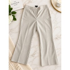 J.Crew Hayden Linen Blend Pants Oatmeal Beige 14T NWT