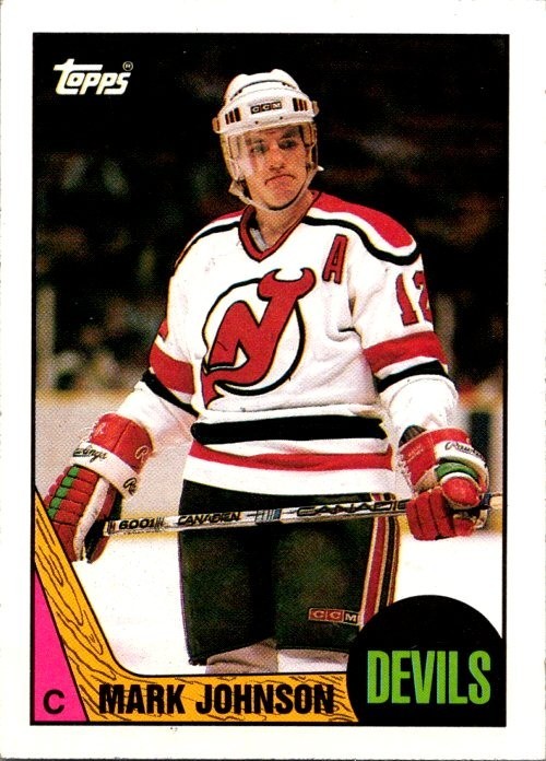 1987-88 Topps Mark Johnson #101 1980 US Gold Medalist