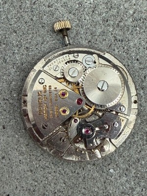 #1815 UHRWERK BENRUS BHA 24  HANDAUFZUG MECHANISM MOVEMENT LÄUFT NICHT UNRUH OK