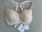 Triumph Amourette Charm Delight WHP Full Cup Padded Bra Cream & Peach 34E BNWT