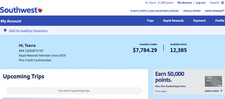Southwest Airlines $300-3k Transferable Flight Credit- Fast Transfer