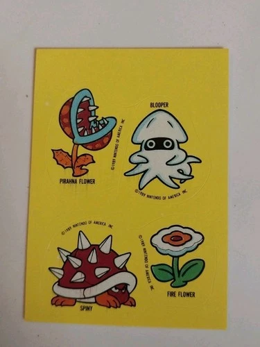 VTG 1989 Topps NES Nintendo Video Game TRADING STICKER CARD #26 Super Mario Bros