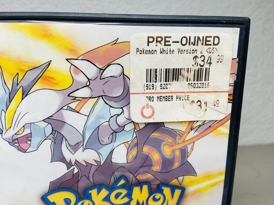 Pokemon: White Version 2 (Nintendo DS, 2012) Case, Manual & All Inserts NO GAME - Image 2 of 4