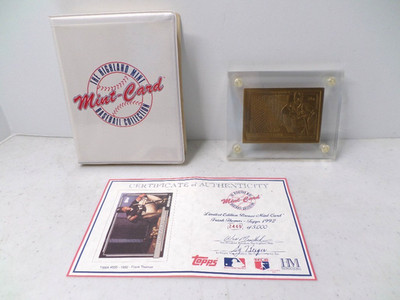 Highland Mint Bronze 1992 Topps Frank Thomas Card #2449/5000