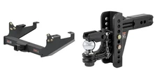 CURT Trailer Hitch Tow Kit Class 5 Receiver, Ball Mount With Pintle #15804-45908
