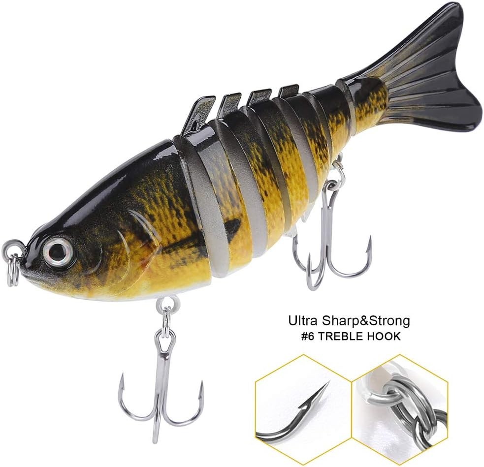 coolstyle lifelike fishing lures for Bass Multi Jointed Swimbait Hard Bait Fresh – 9km-dwlife it swings violently and travels in a Z shape Z-Spec jerkbait 4