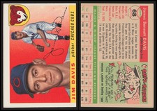 1955 Topps Jim Davis RC 68 Chicago Cubs Baseball