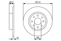 2X Bosch 0 986 479 C83 Bremsscheibe FüR Alfa Romeo