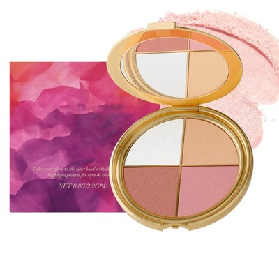 Glow Wardrobe Palette, Highlighting Eye & Cheek Palette - Rich Glow Shades
