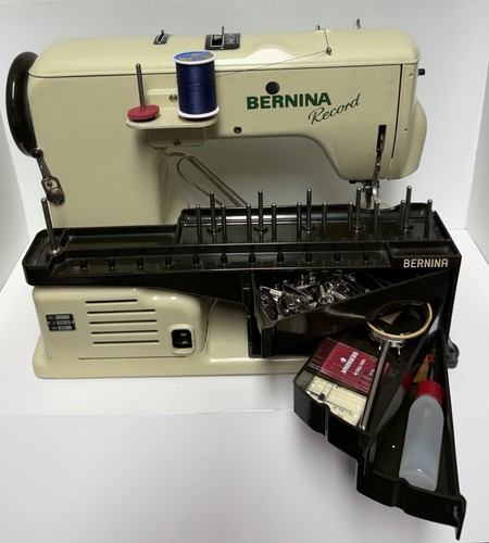 Bernina Record 530 Sewing Machine Vintage w/ Accessories And Case UNTESTED