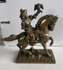 Schöne Pferde Figur Frau mit Falke- Messing Pferd 🐎 Keine Bronze Statue