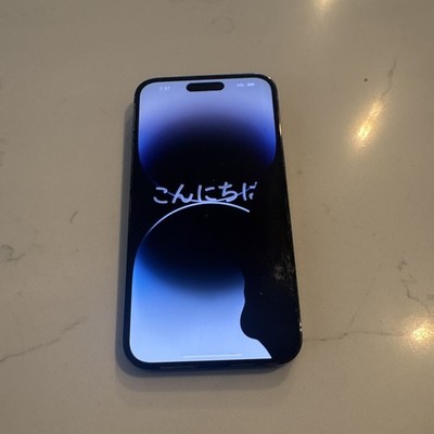 Apple iPhone 14 Pro Max 128GB Black For Parts/Repair Powers On Cracked Screen