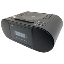 Portable Boombox Speaker Cassette CD Player With Bluetooth Aux Audio AM/FM Radio